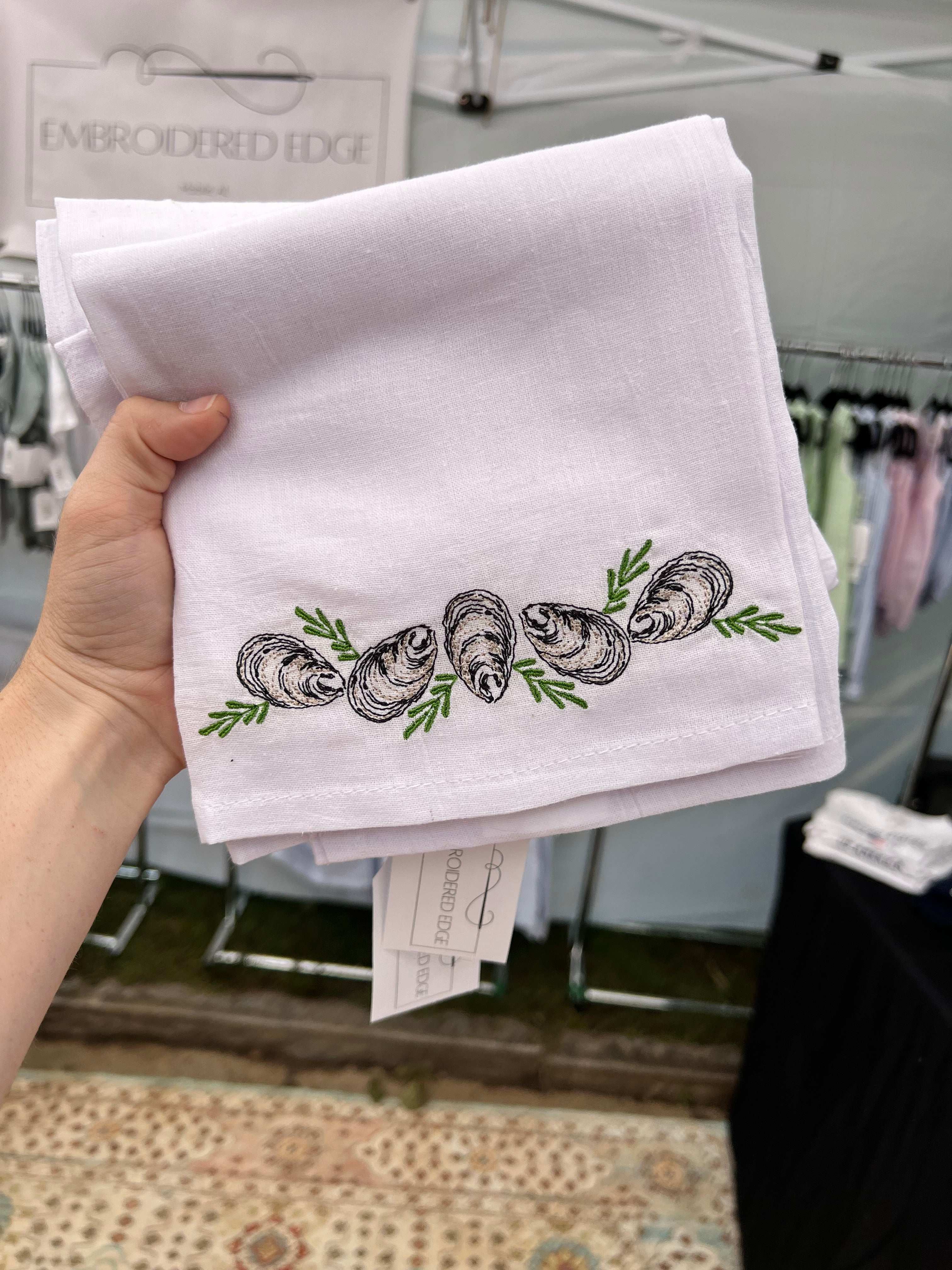 Oyster Swag Flour Sack Towel