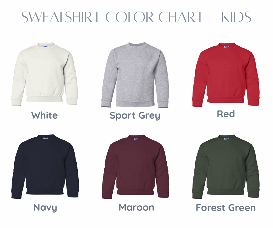 Chenille Font Sweatshirt - Kids