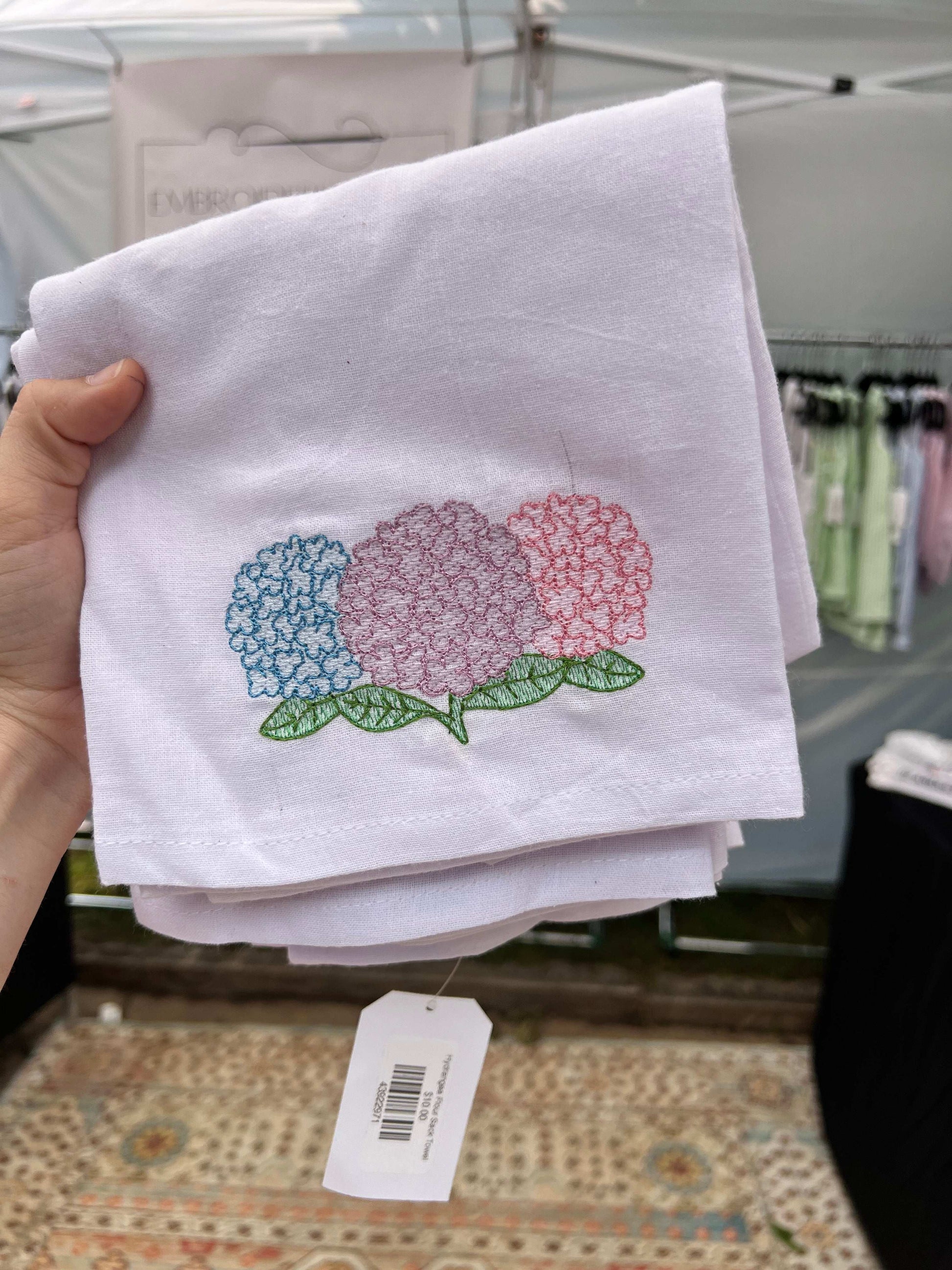 Hydrangea Flour Sack Towel