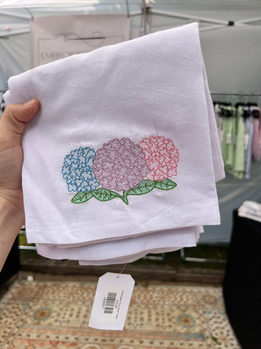 Hydrangea Flour Sack Towel