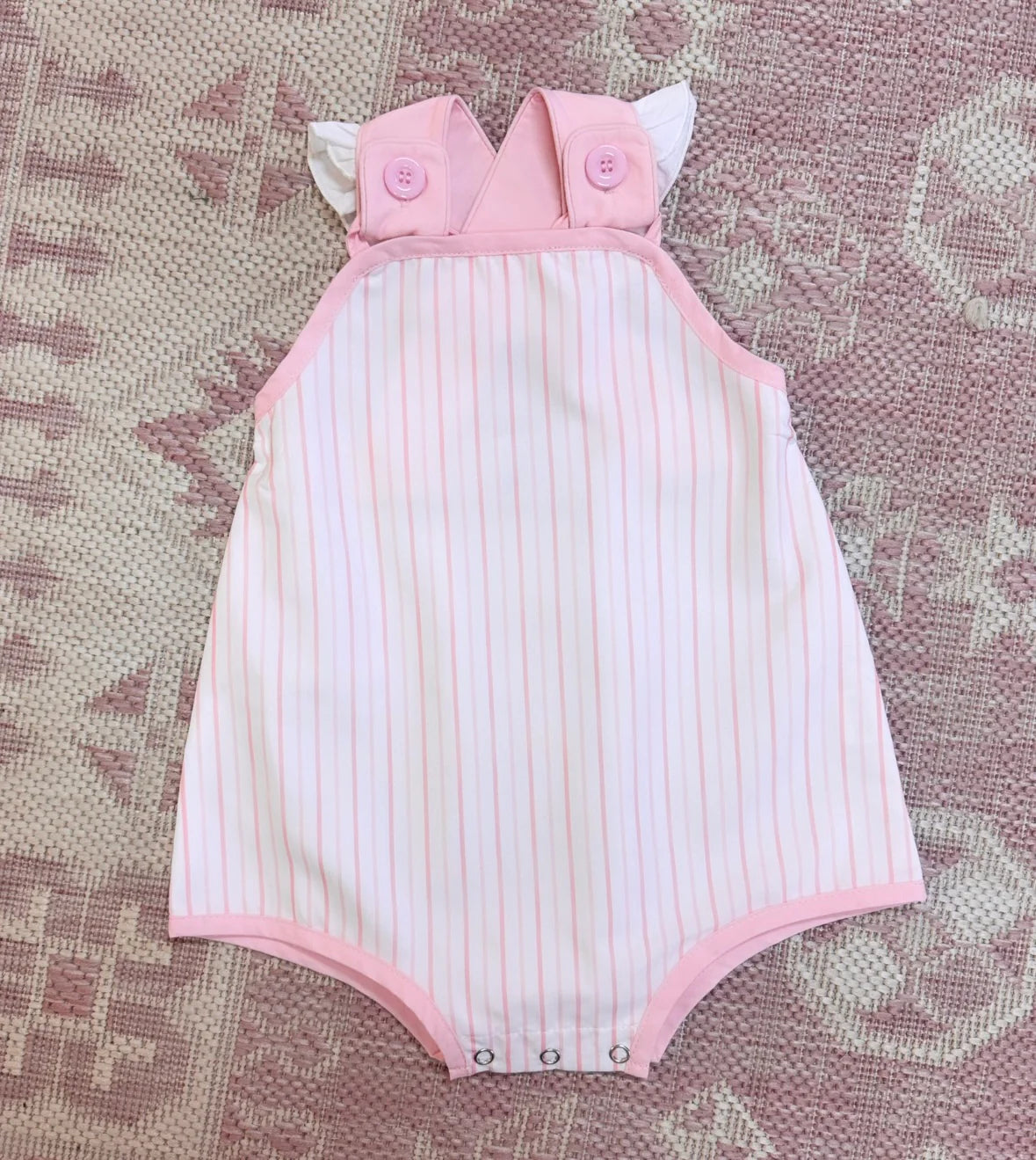 PRE-ORDER: Pink Woven Sunsuit