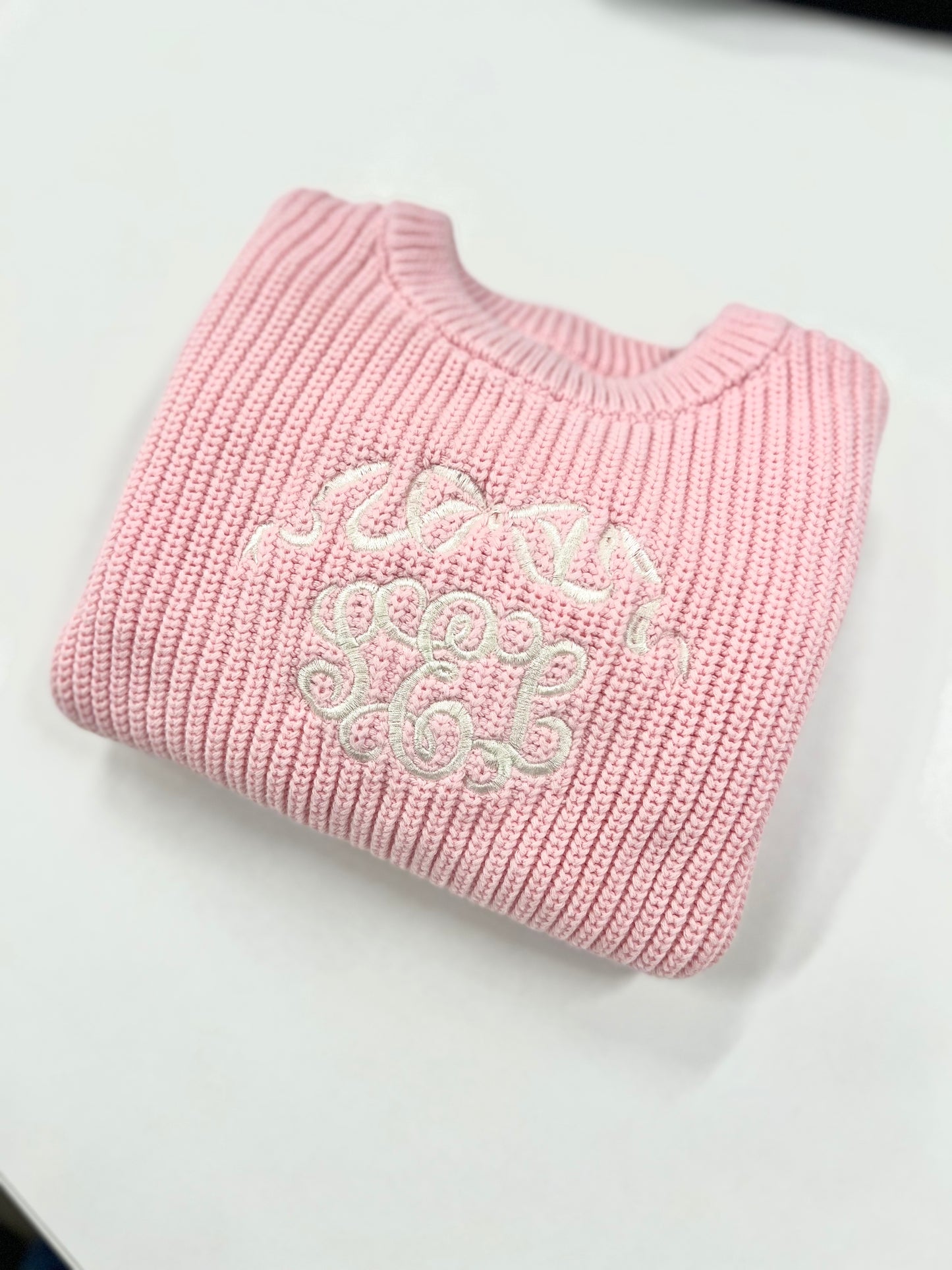 Bow Monogram Sweater