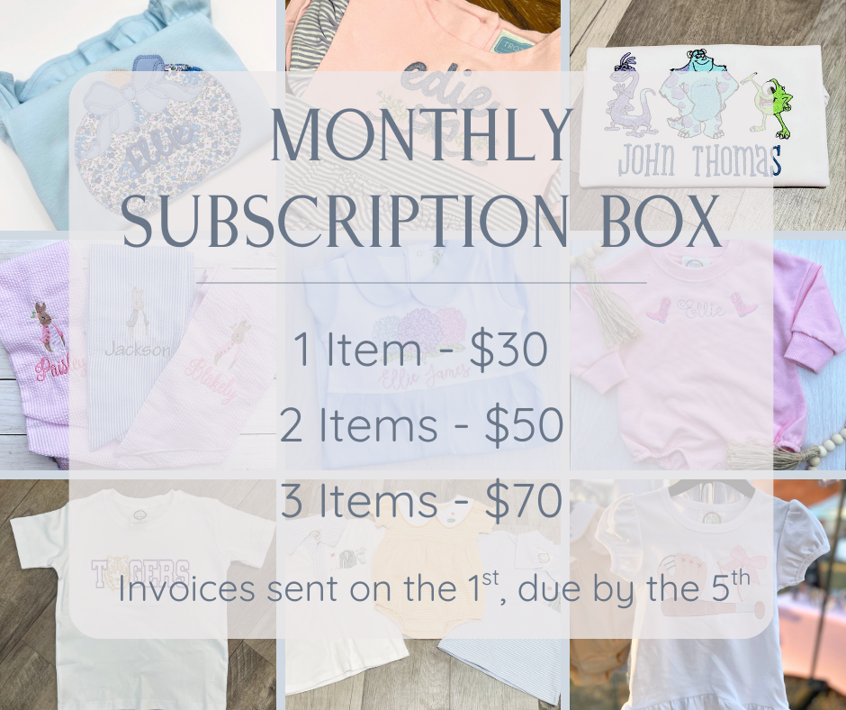 Monthly Subscription Box