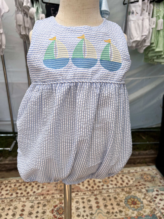 Seersucker Sailboat Bubble