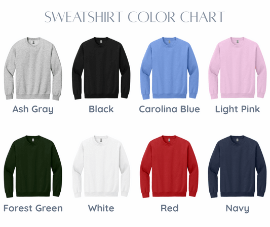 Chenille Font Sweatshirt - Adult