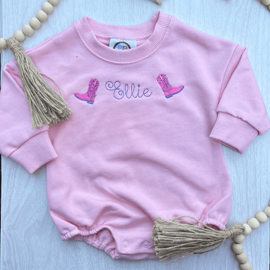 Cowgirl Boot Sweatshirt Bubble