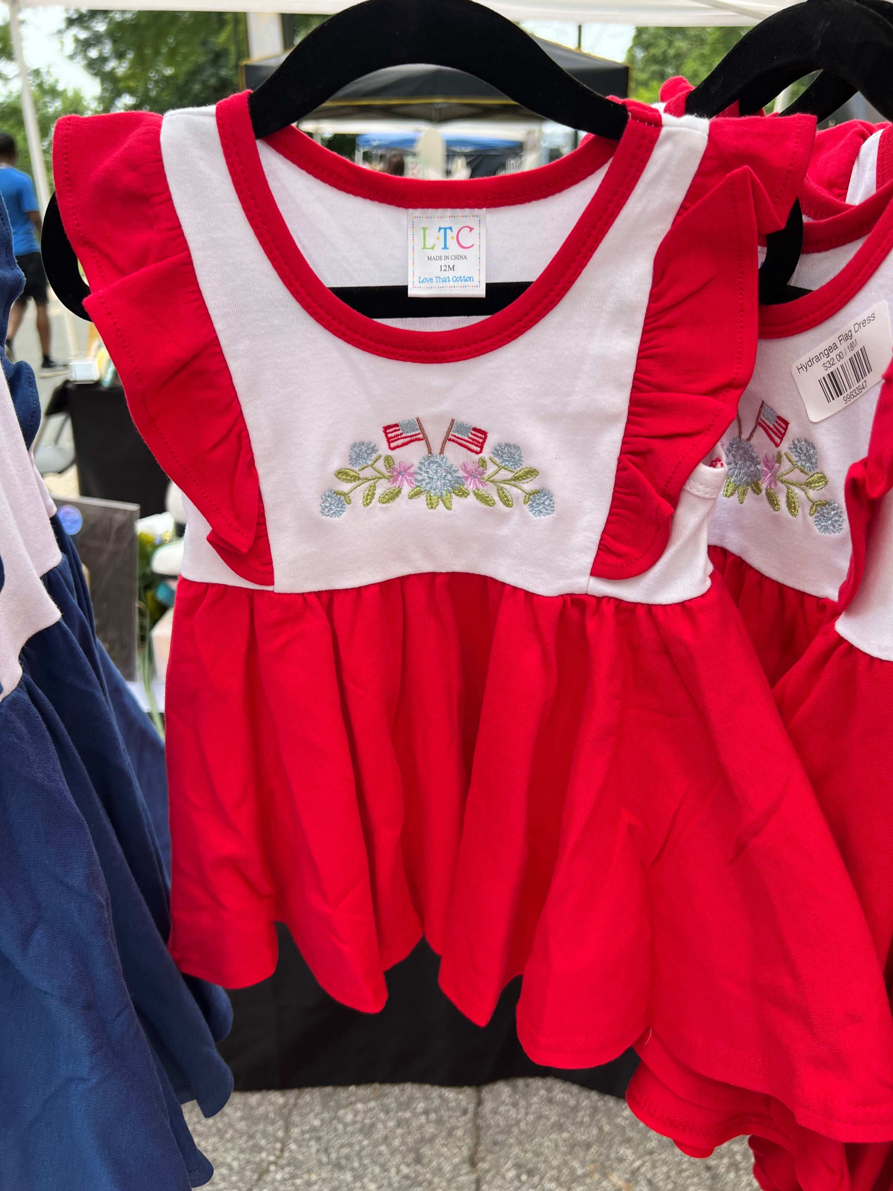 Hydrangea Flag Dress