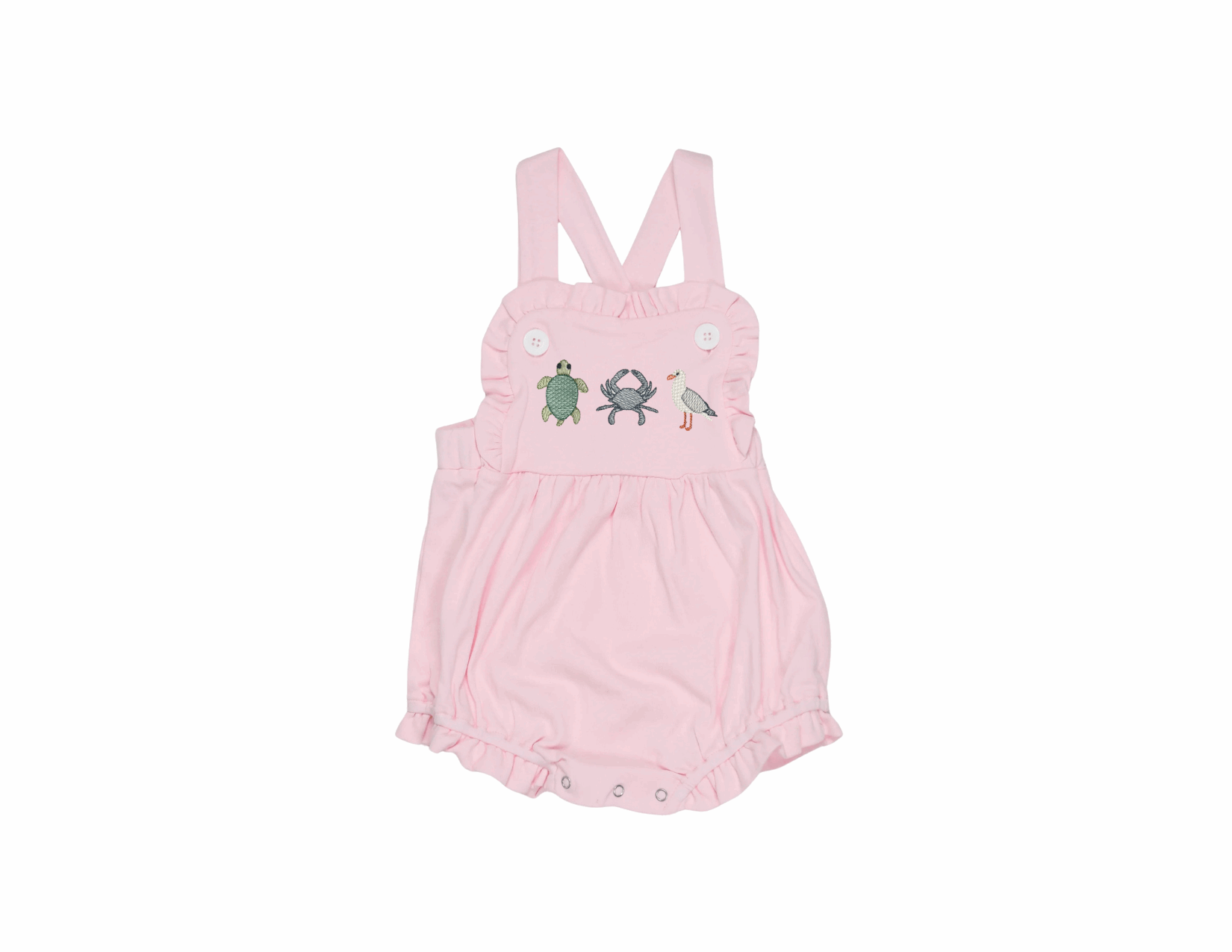 Sea Life Ruffle Knit Sunsuit