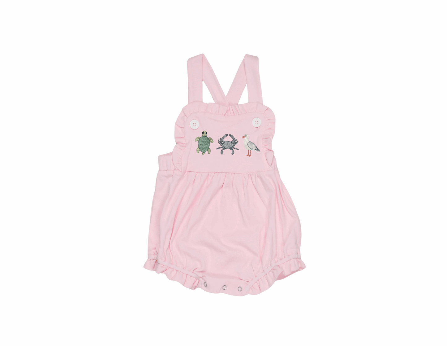Sea Life Ruffle Knit Sunsuit