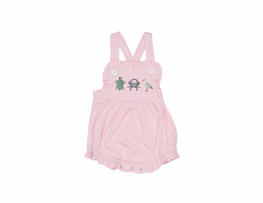 Sea Life Ruffle Knit Sunsuit