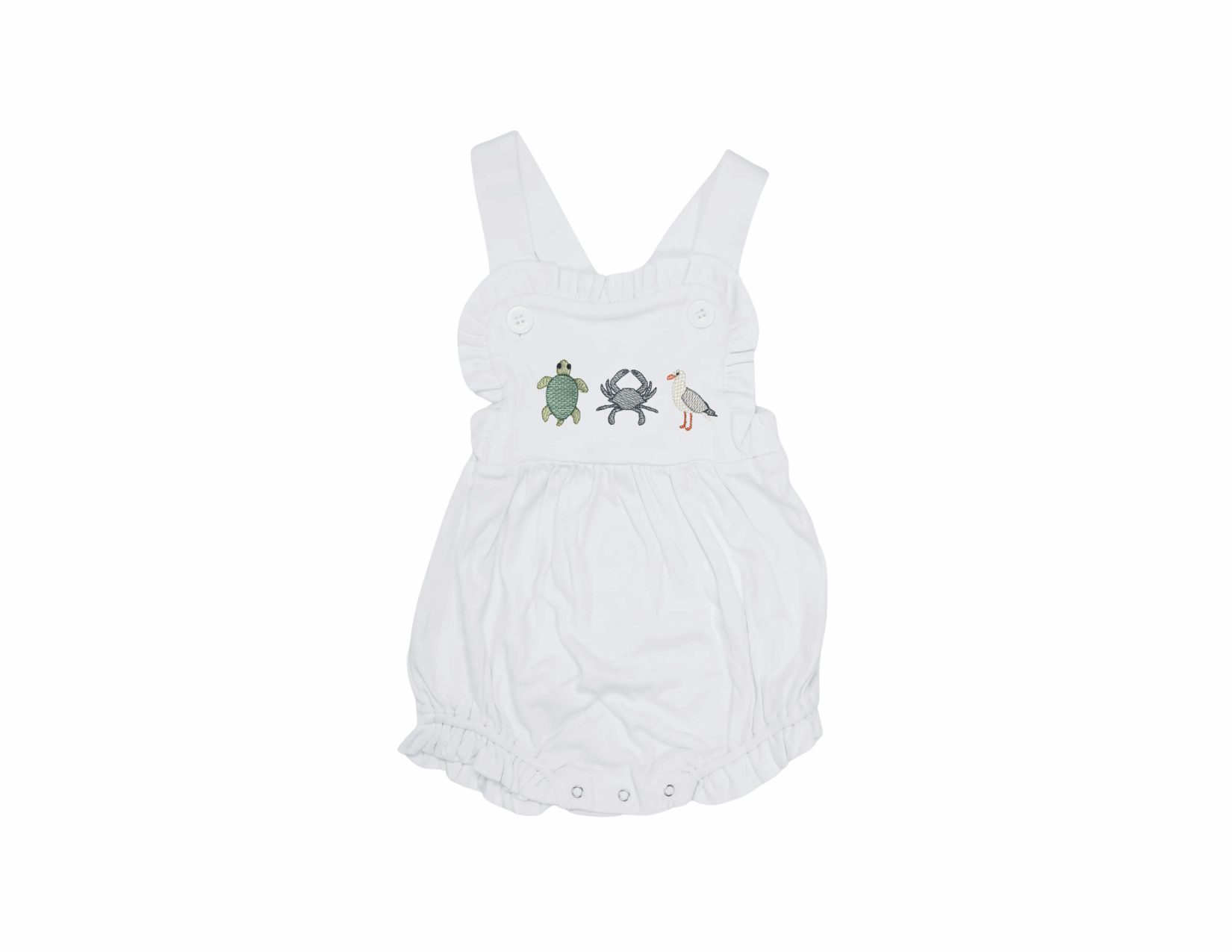 Sea Life Ruffle Knit Sunsuit